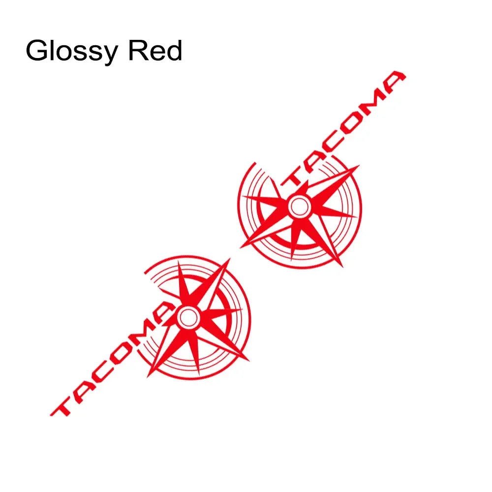 Pickup Trunk Bed Side Stickers For Toyota Tacoma TRD Truck Graphics Compass Decor Vinyl Film Cover Auto Tuning Accessories