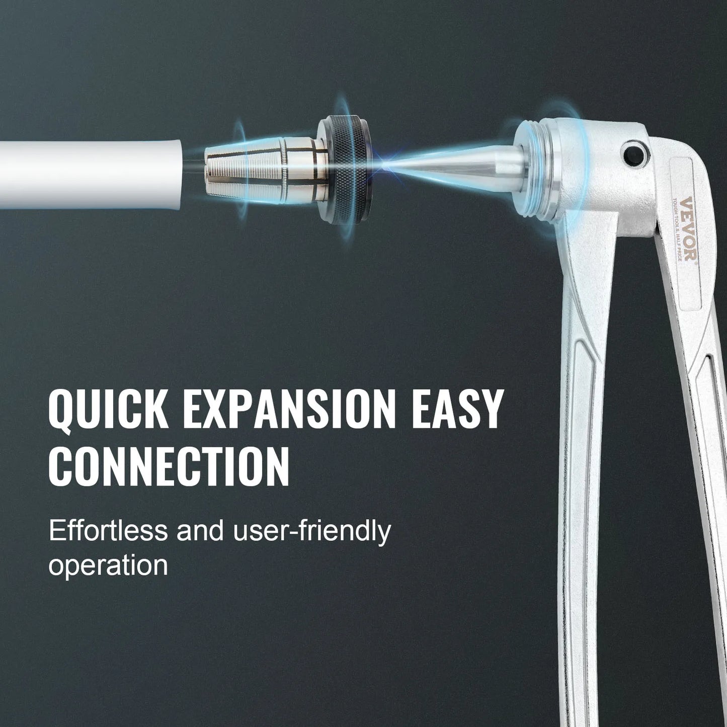 VEVOR Manual Hydraulic Pipe Tube Expander with Cutter Tool