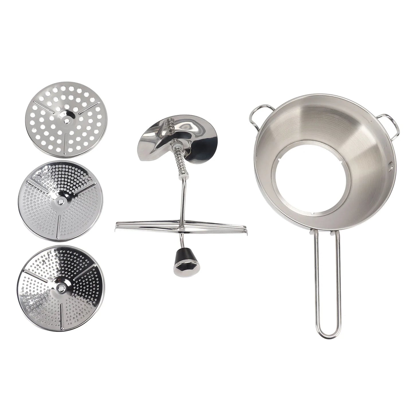 Stainless Steel Vegetable Mill for Easy Food Preparation and Straining