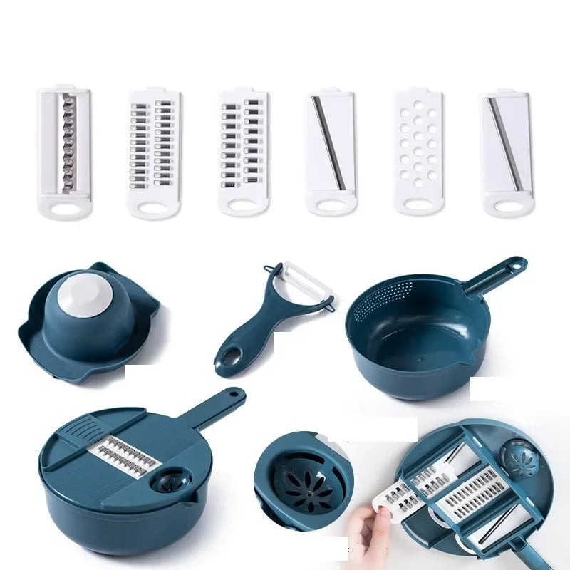 Multi-Function Vegetable Chopper and Grater for Effortless Meal Prep