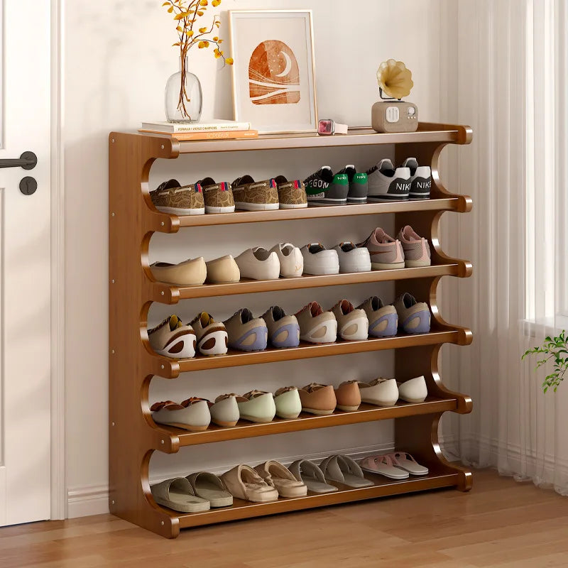 Modern Wooden Shoe Rack for Home and Dormitory Storage
