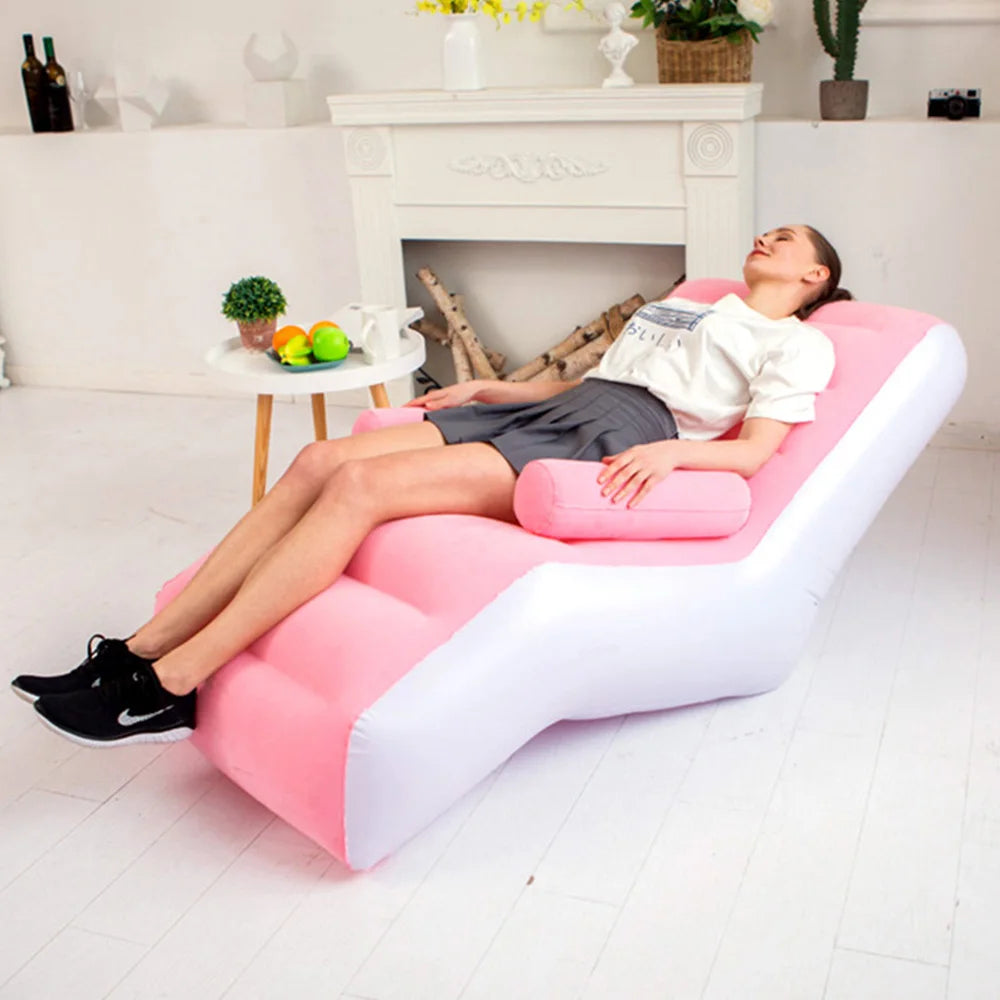 S Shape Inflatable Sofa Chair for Modern Living Room Style