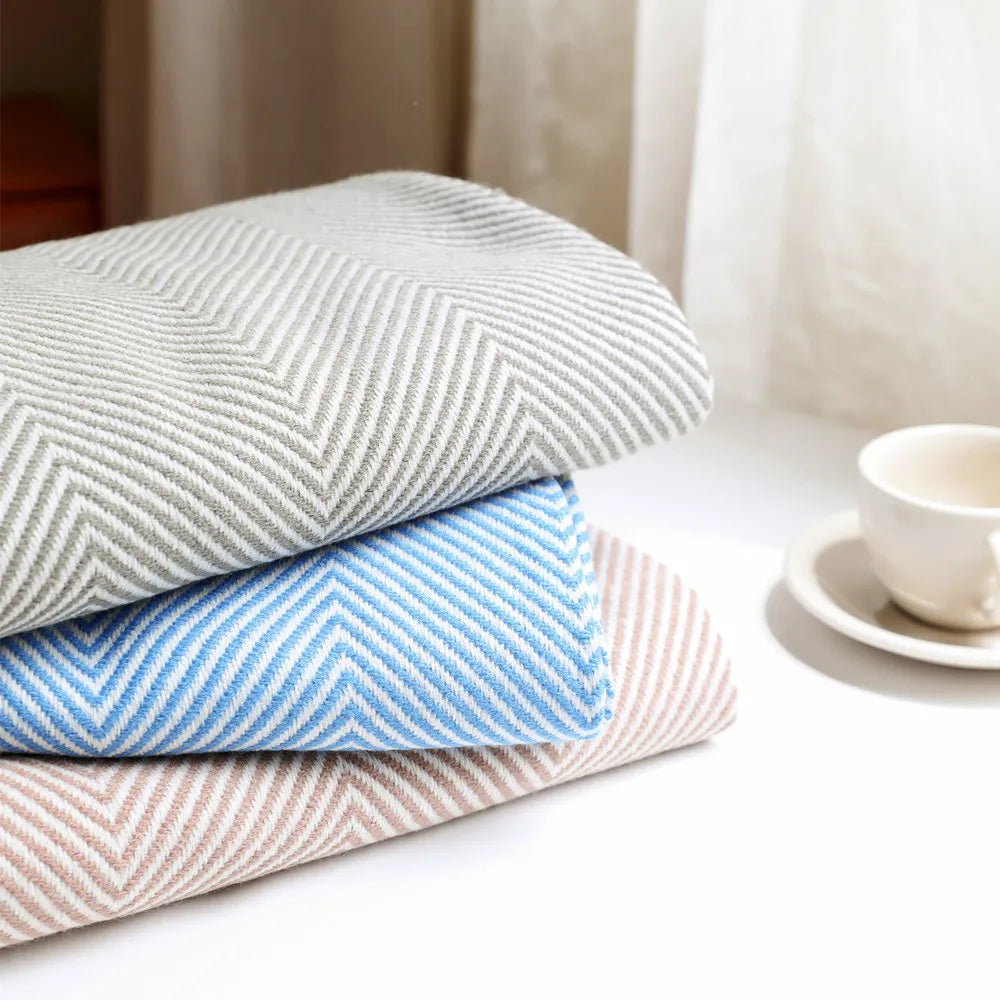 Nordic Stripes Throw Blanket Sofa Cover Bed End Towel Bedroom Decoration Leisure Soft Shawl Warm Boho Decor Bedspread