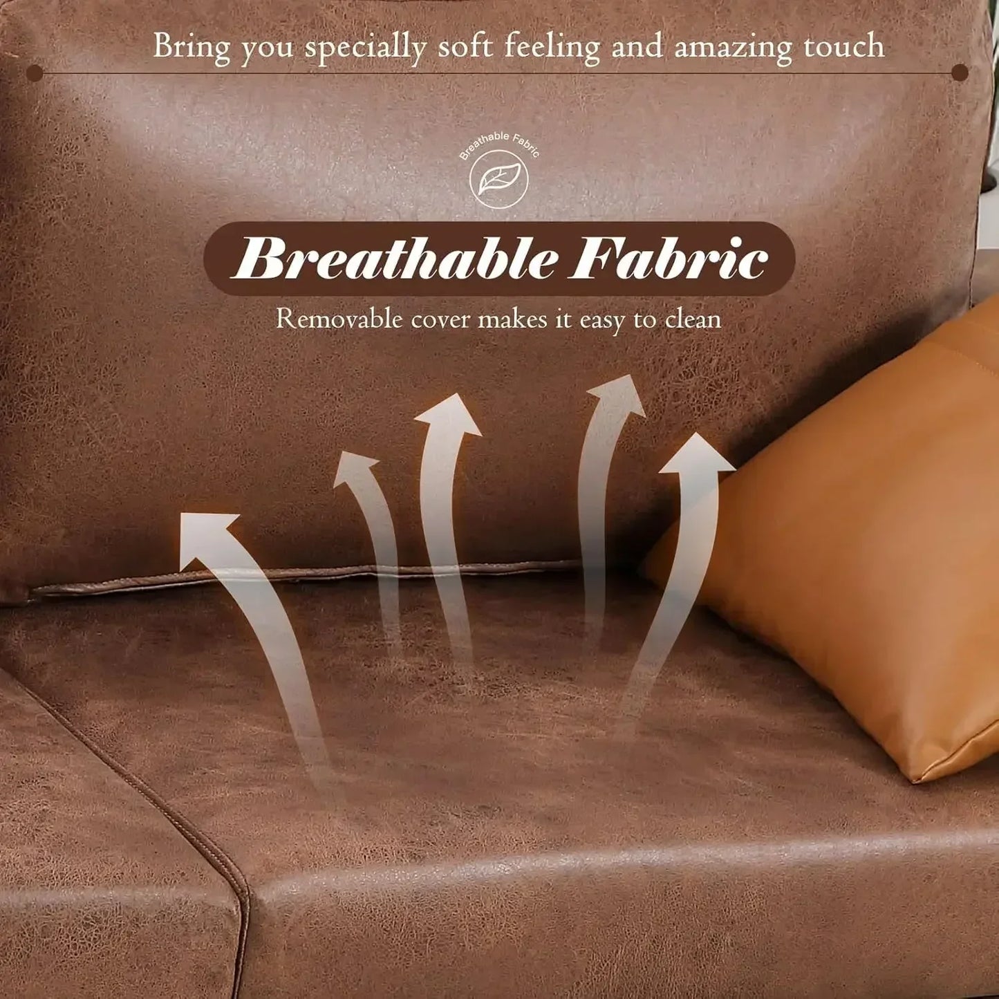 Modern Faux Leather Loveseat for Cozy Living Room Style