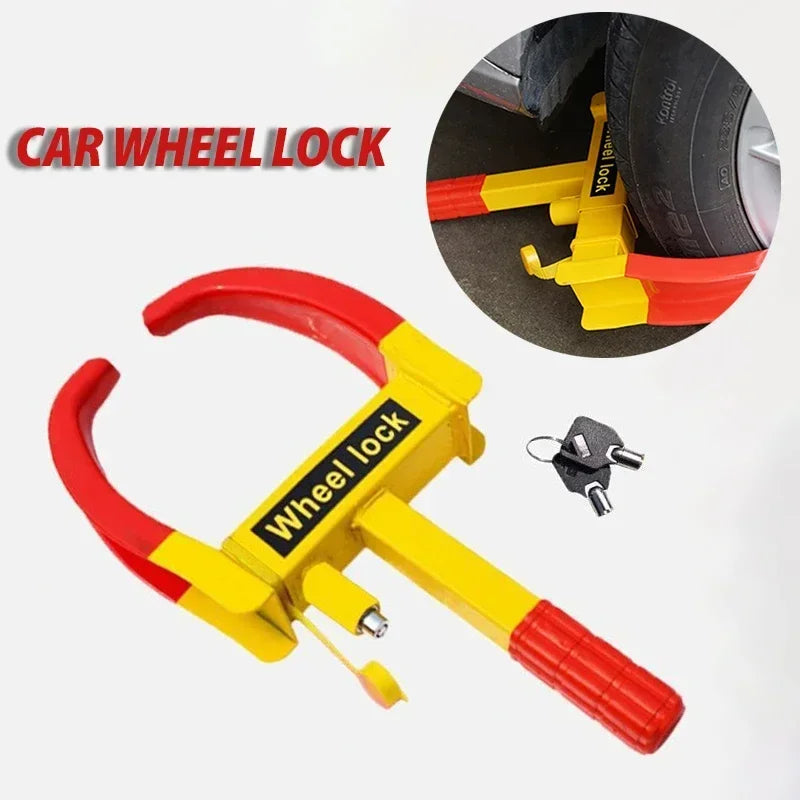 Heavy Duty Tire Lock Wheel Clamp Anti-Theft Auto Accessory