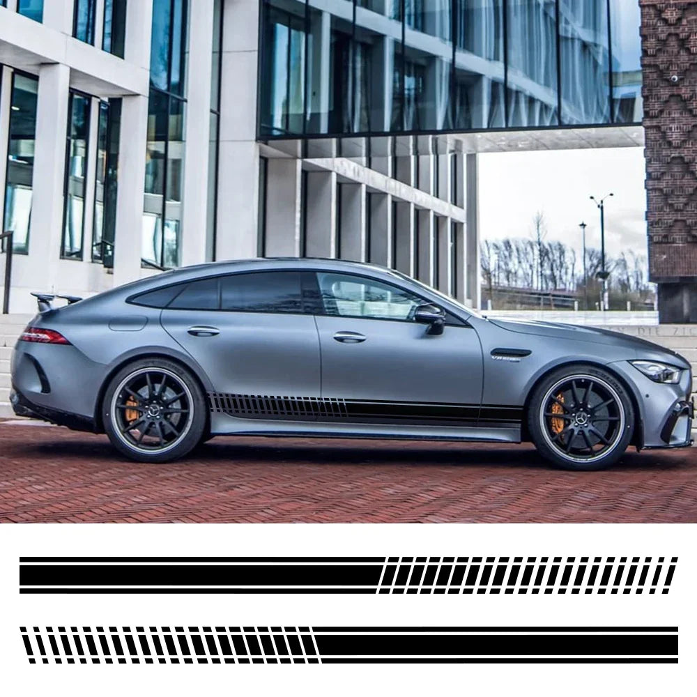 2PCS Universal Car Body Long Stripe Sticker Auto Accessories for Suzuki Volvo Tesla Skoda VW Volkswagen Smart Seat Subaru Toyota