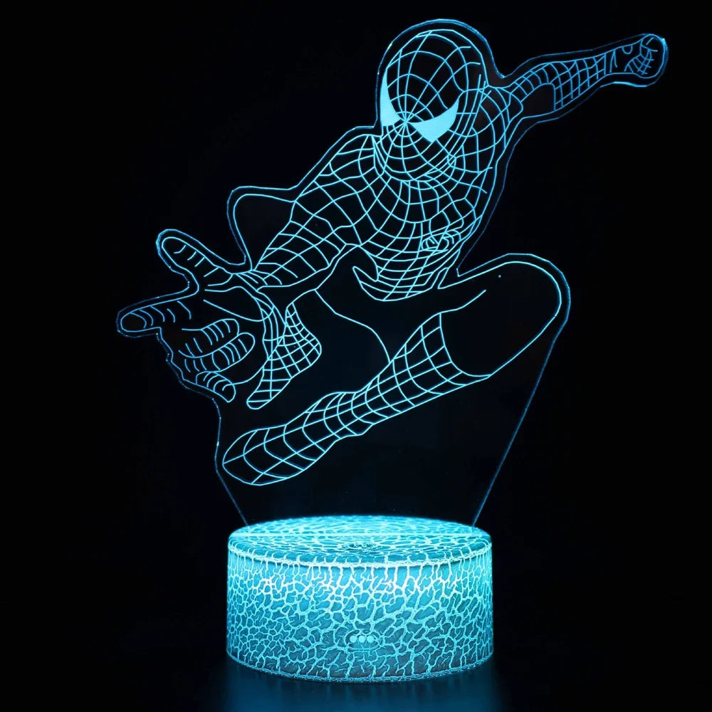 Spiderman Vs Venom Touch Remote Control LED Night Lamp