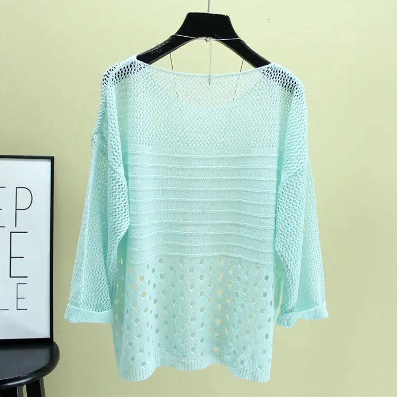 SURWENYUECN Fashion Ice Silk Women Knitted Vest Top