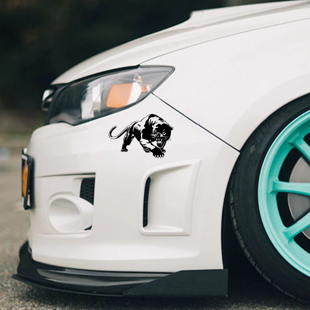 Graphics Wild Panther Hunting Car Stickers Decor Waterproof Motorcycle Decals Suitable for Cars SUVs Vans RVs