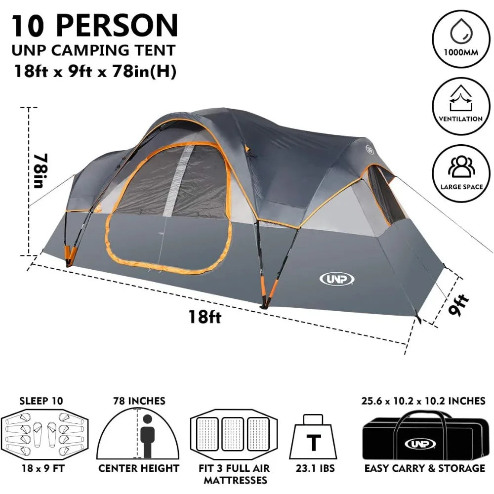 High Concerned Family Camping Tent With Easy Assembly