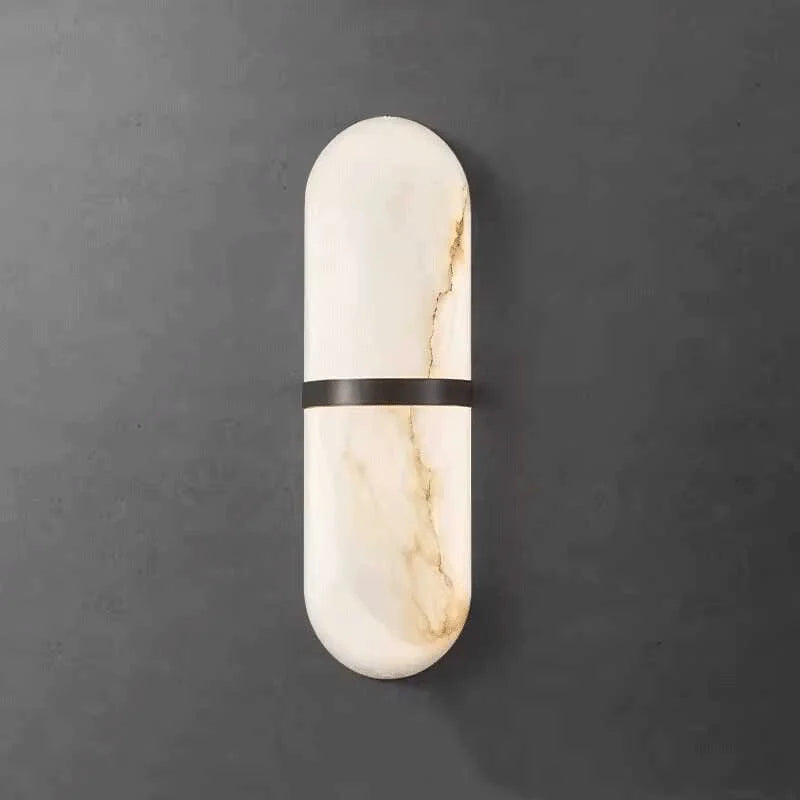 Ancister Oval Marble Wall Lamp Minimalist Modern Sconce