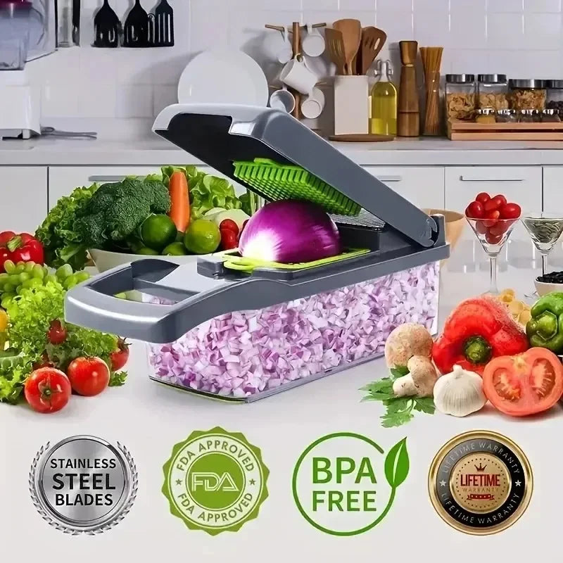 Multifunctional Vegetable Chopper Slicer Dicer for Effortless Cooking
