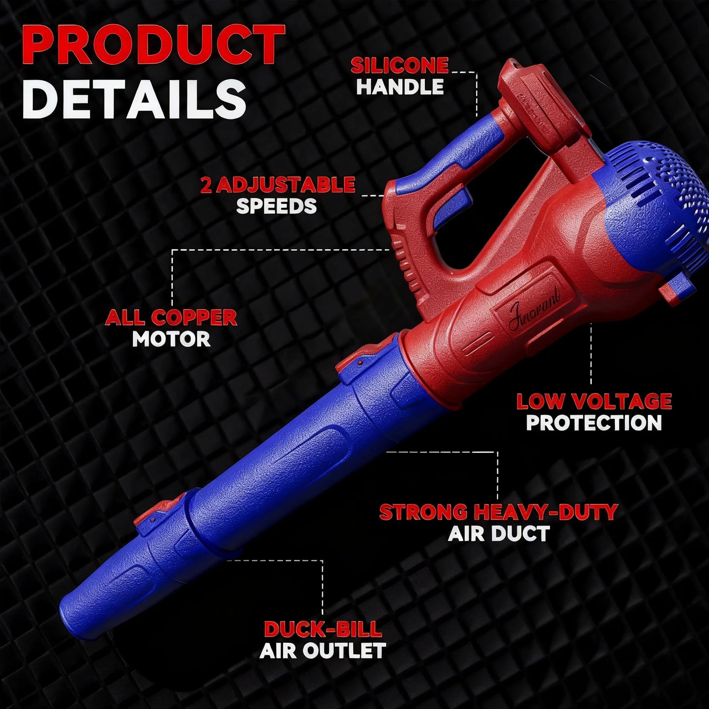 Cordless Leaf Blower With 2 Batteries And Fast Charger