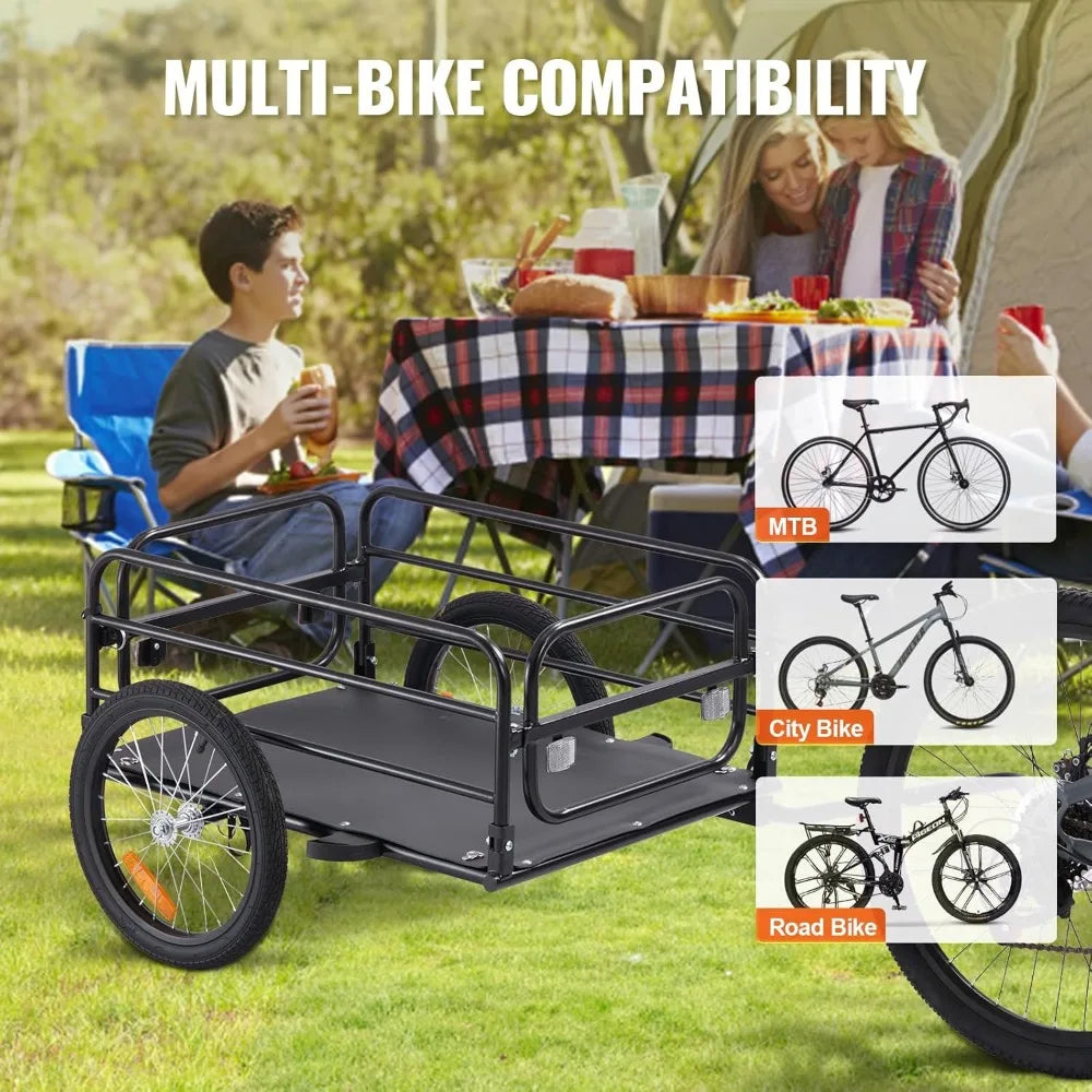 VEVOR Bike Cargo Trailer Heavy Duty Universal Hitch