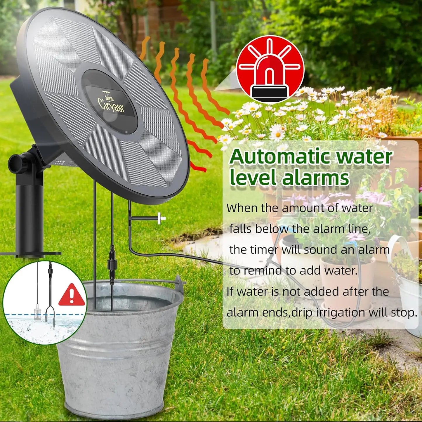 Choice Solar Drip Irrigation System With 6 Timer Modes