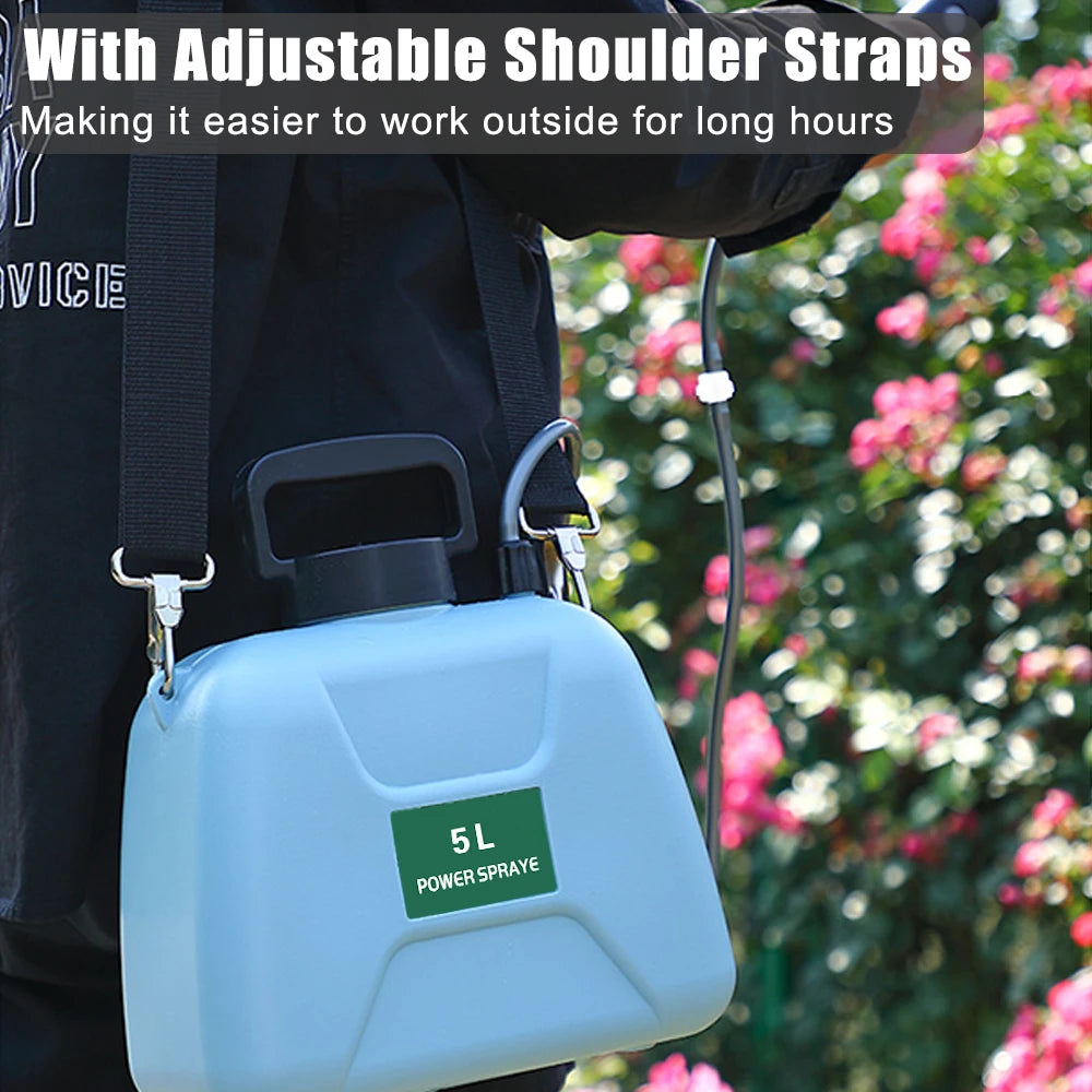 Electric Sprayer Automatic Spray Gun Garden Plant Mister USB Rechargeable Irrigation Tool 5L Bucket Optional