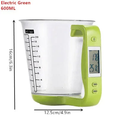 LCD Display Digital Measuring Cup with Large Capacity Beaker
