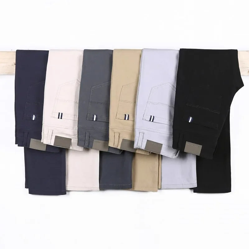 Men's Cotton Elastic Slim Jeans by NoEnName