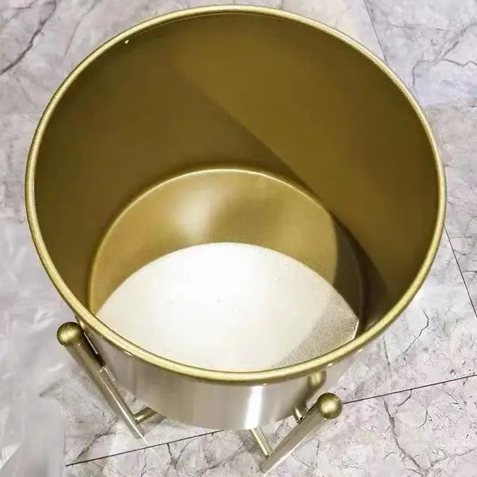 Creative Cylindrical Metal Flower Pot For Home Decoration