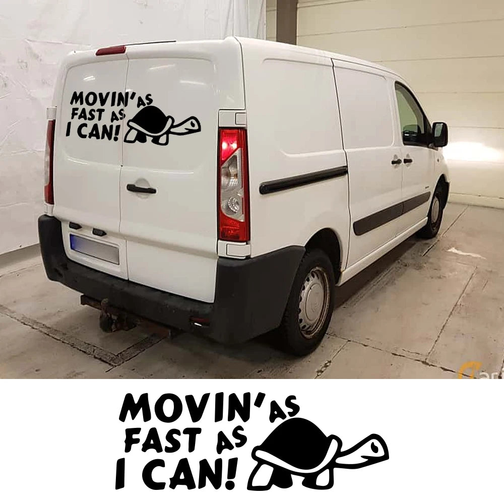Car Stickers for Motorhome Horsebox Caravan Camper Van Body Back Door Turtle Decor Decals Auto Tuning Accessories Vinyl Cover