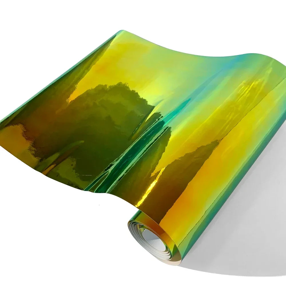 Car Stickers Vinyl Wrap PVC Self Adhesive Laser Plated Rainbow Film Waterproof Scratch Resistant Auto Accessories