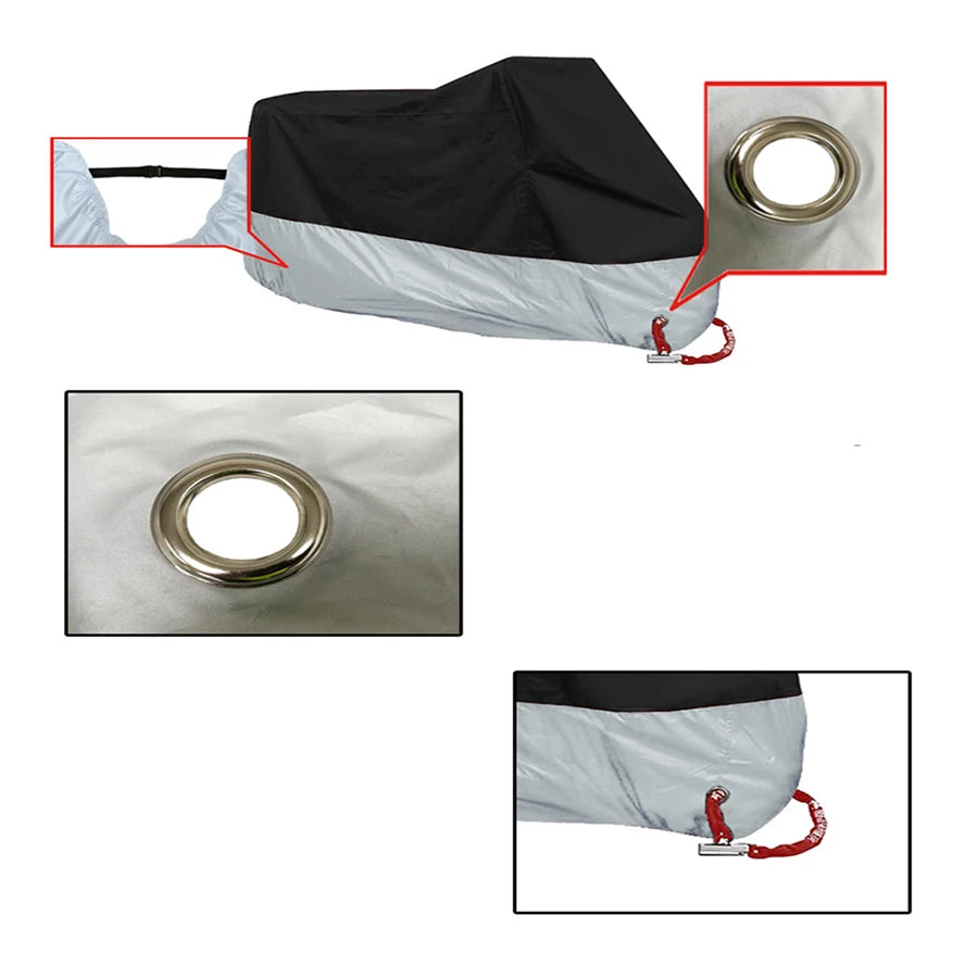 AutoJUSHIDAHAO Universal UV Waterproof Motorcycle Cover