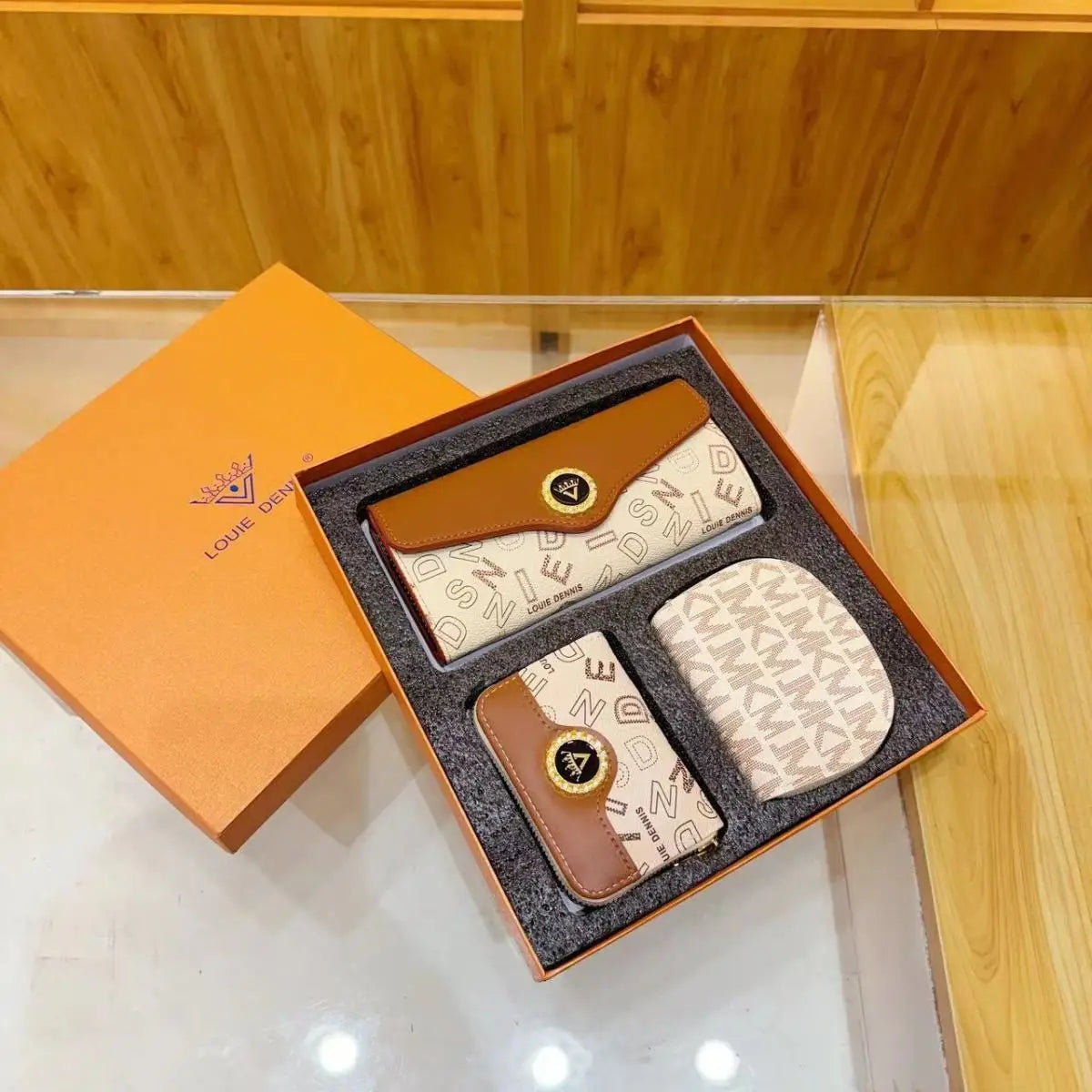 SHXI Foldable Card Case Three In One Fashion Gift Box