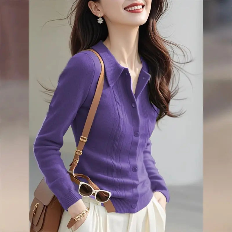 Women Thin Cardigan Sweater Lightweight Knit Outerwear Jacket