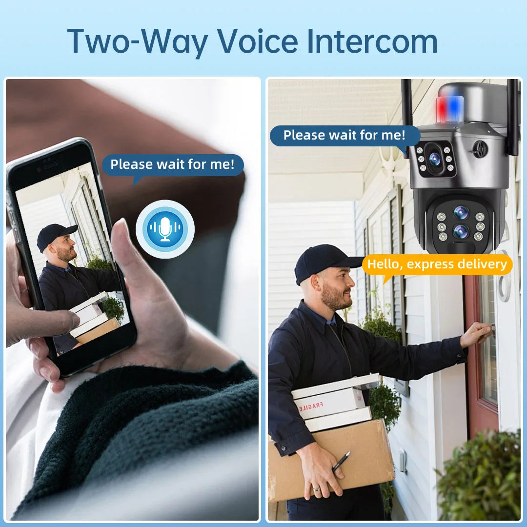 Solar Outdoor Surveillance Camera with 10X Digital Zoom and 4G