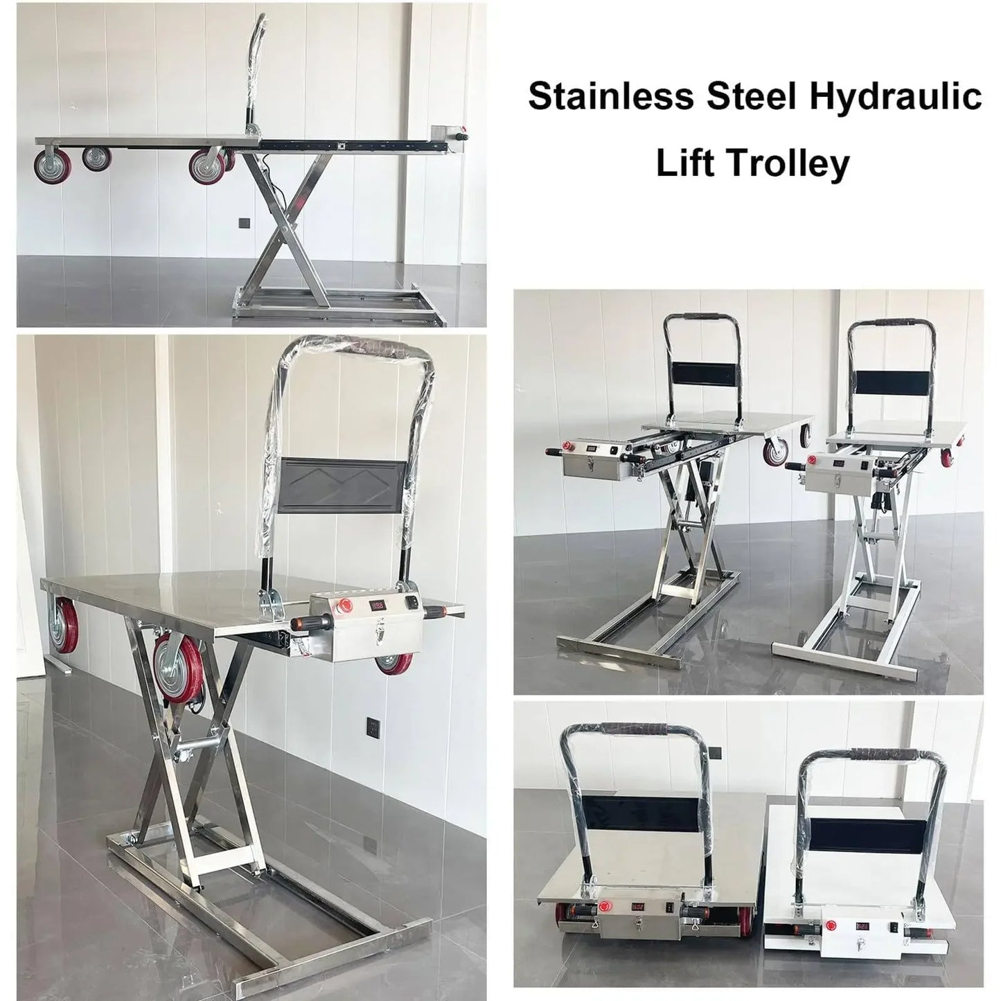300kg Heavy Duty Folding Hand Truck Electric Utility Cart