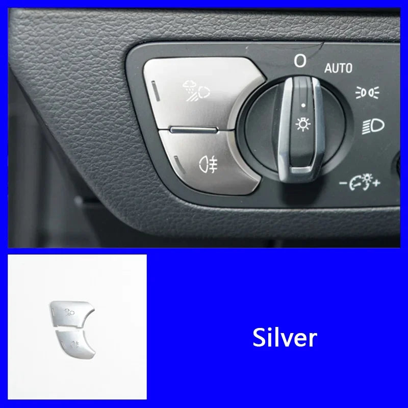Audi A4 Q5 Console Multimedia Button Covers Decoration Stickers