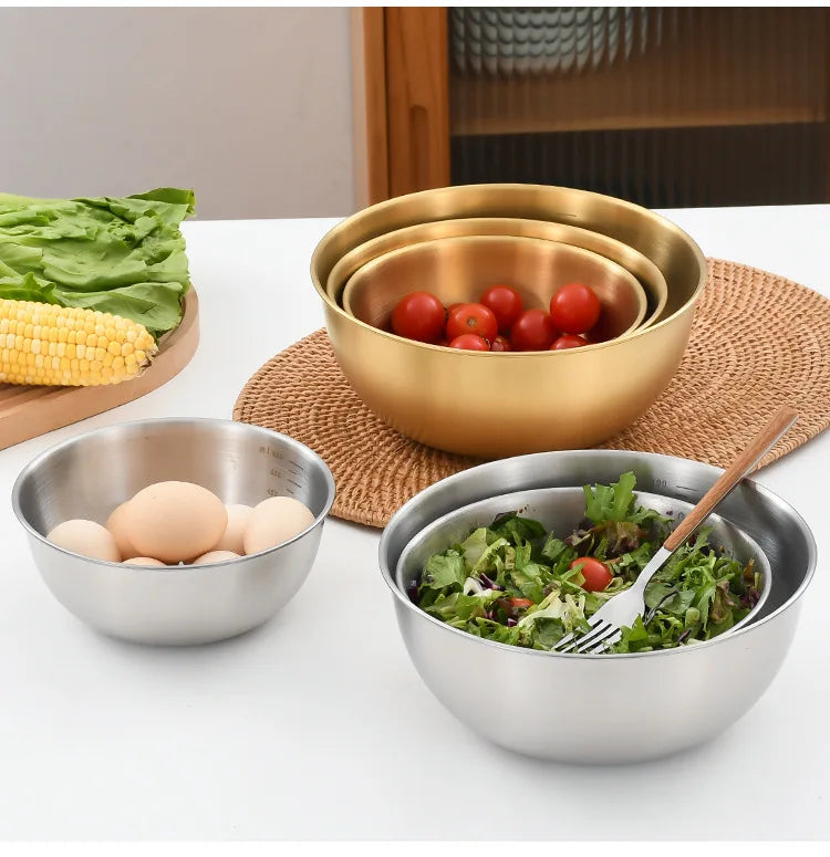 Choice Stainless Steel Ramen Bowl Single Layer Tableware
