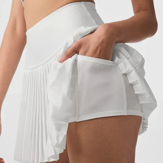 SichuanChoice Women High Waist Pleated Tennis Skirt