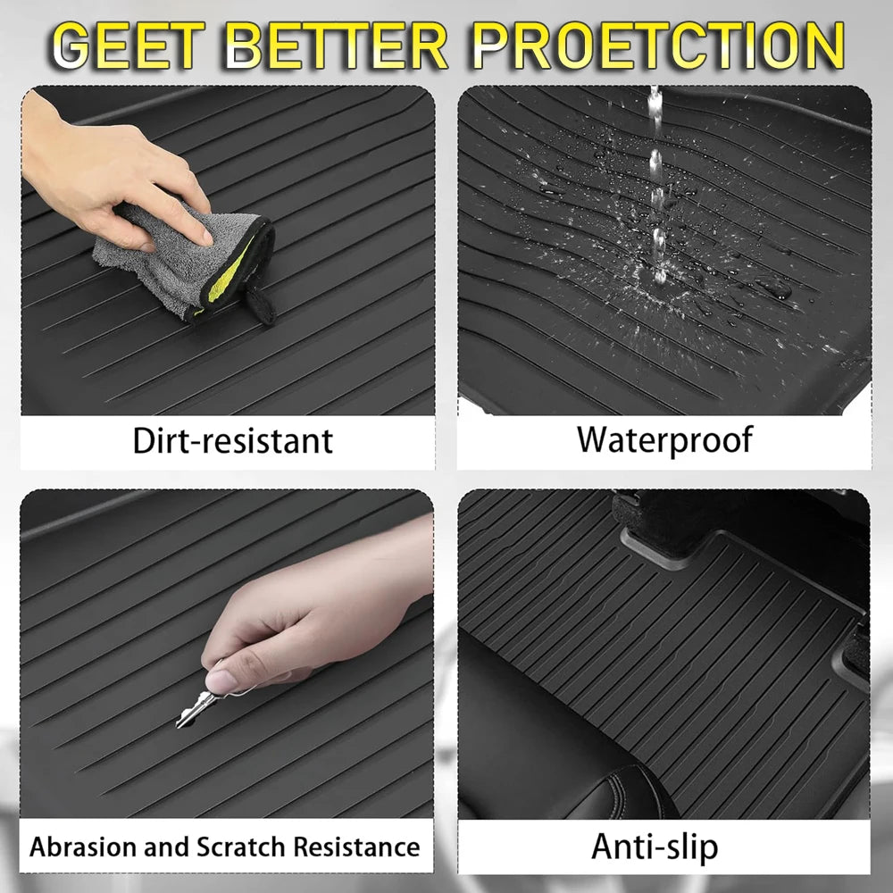 All Weather Floor Mats For Tesla Model Y And Model 3