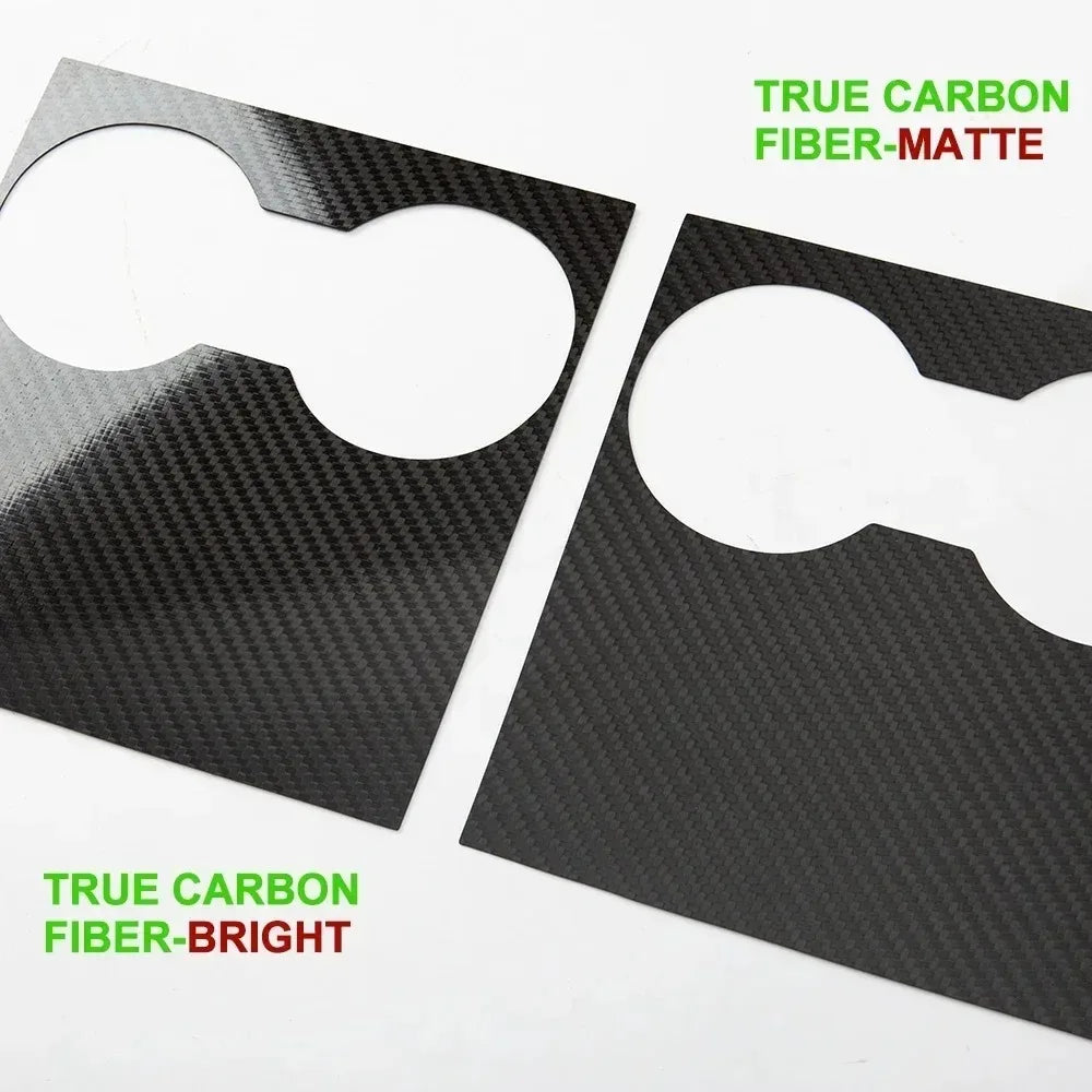 Carbon Fiber Center Console Cover For Tesla Model 3 Y