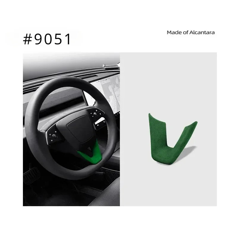 Alcantara Suede Steering Wheel Cover For Tesla Model 3