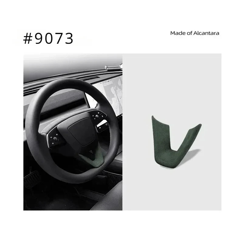Alcantara Suede Steering Wheel Cover For Tesla Model 3