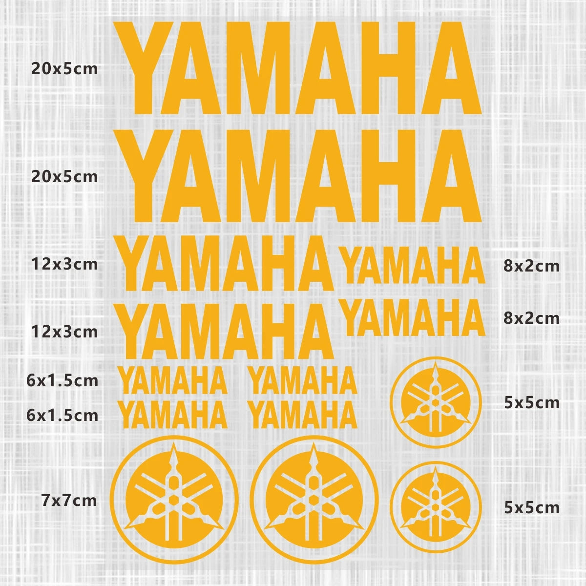 Yamaha Logo Stickers for Motorcycle Tank Helmet Decals