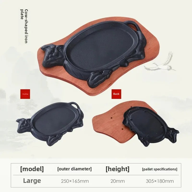 Commercial Grade Non-Stick Iron Pan for BBQ and Grilling