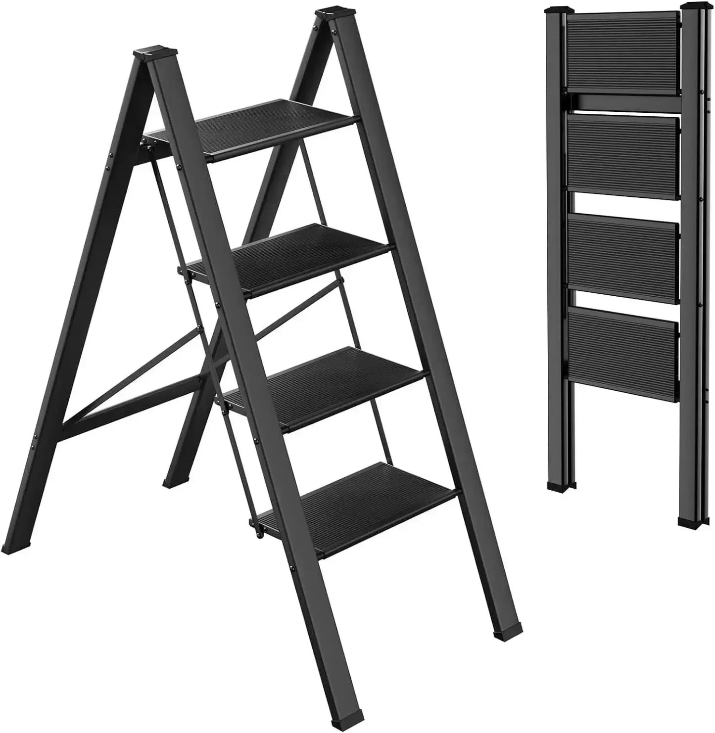 Femor Aluminum Folding Step Ladder With Anti Slip Pedal