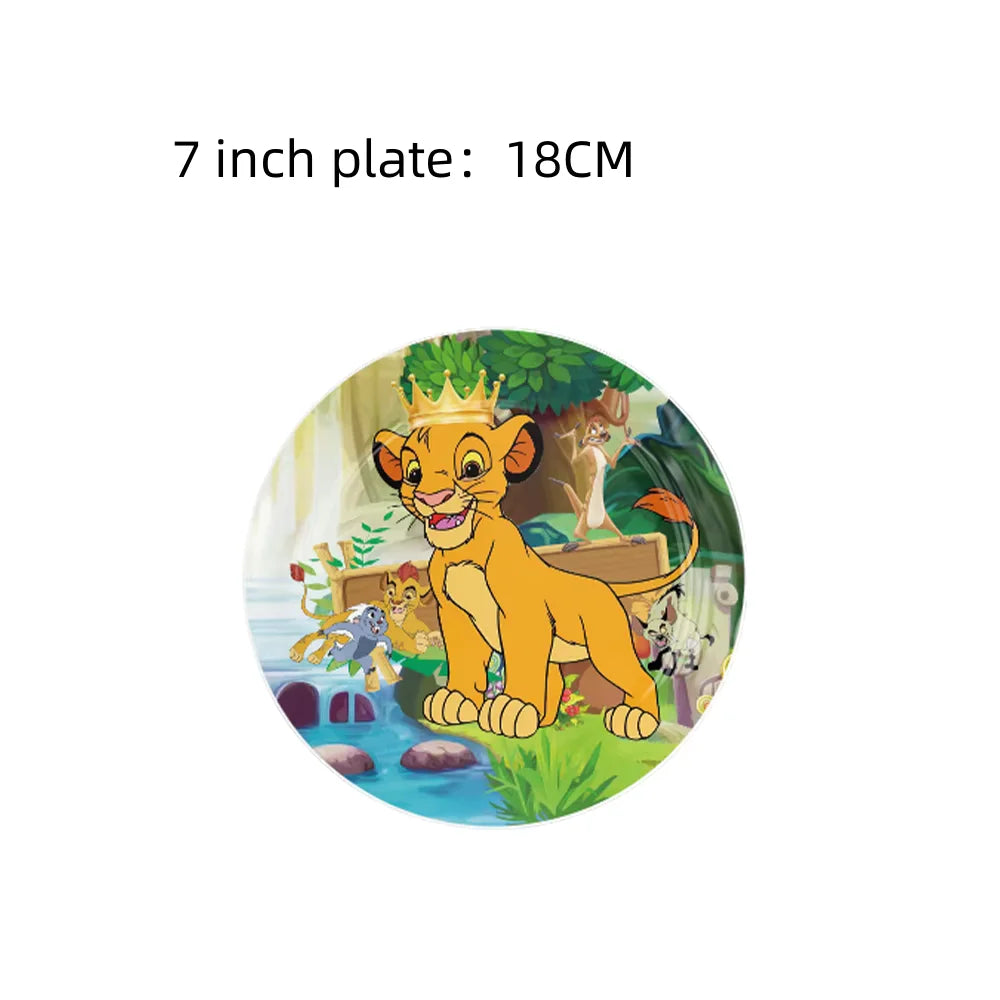 Lion King Simba Birthday Party Disposable Tableware and Decor Set