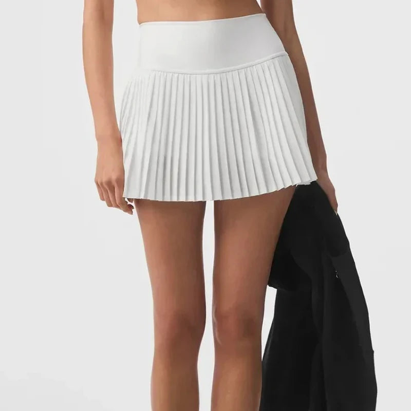 SichuanChoice Women High Waist Pleated Tennis Skirt