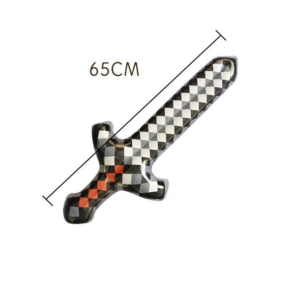 Miner Pixel Crafting Inflatable Sword Axe Party Decoration Toys