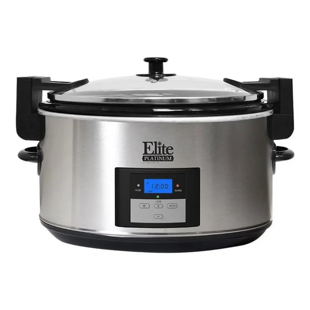 MST-900VXD 8.5 Quart Stainless Steel Programmable Slow Cooker With Locking Lid