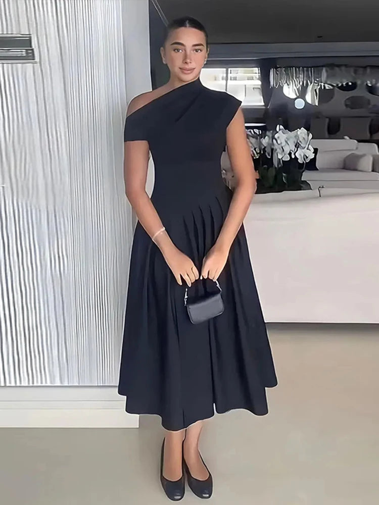 Elegant Women Casual A-Line Dress for Spring and Summer