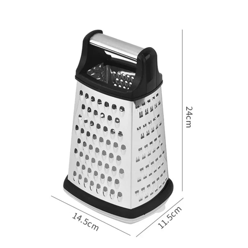Stainless Steel Four-Side Grater With Vegetable Slicer