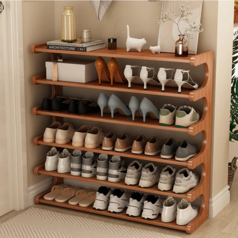 Modern Wooden Shoe Rack for Home and Dormitory Storage