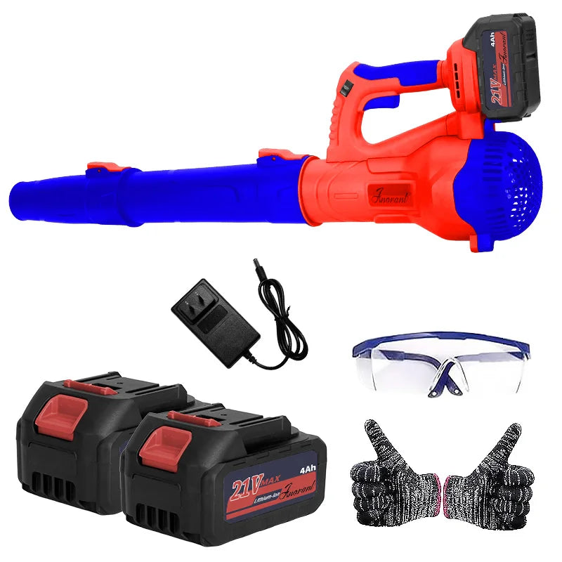 Cordless Leaf Blower With 2 Batteries And Fast Charger