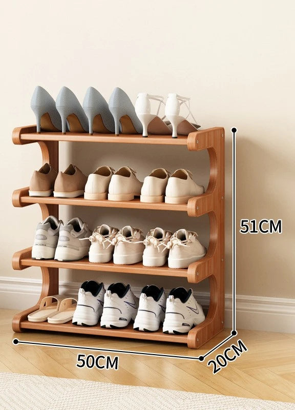 Modern Wooden Shoe Rack for Home and Dormitory Storage