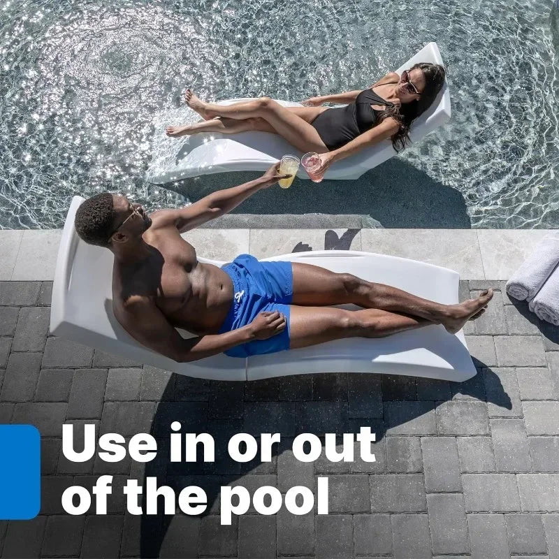 Waterproof Pool Lounger for Sun Shelf and Patio Relaxation